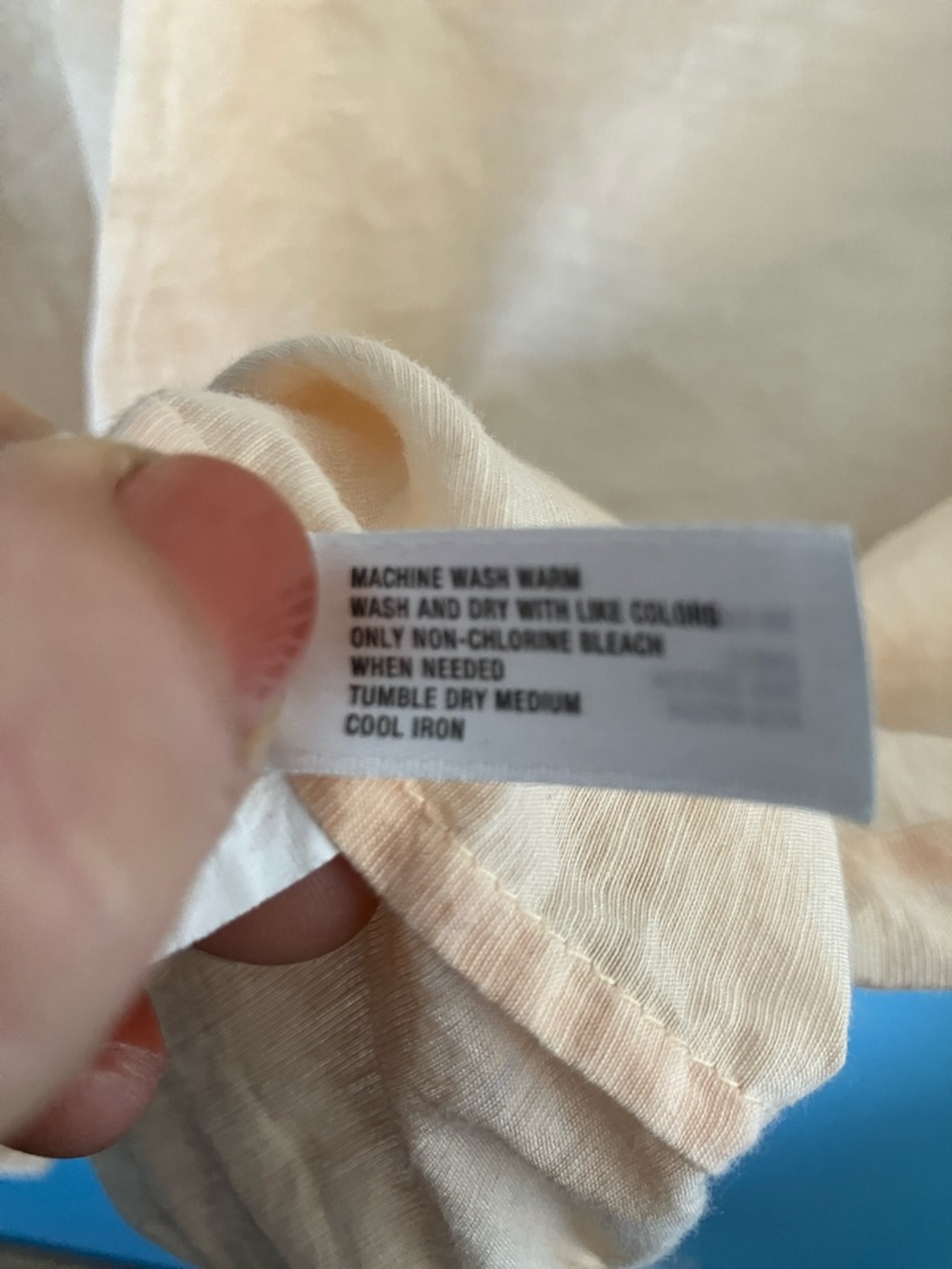 GAP Peach Ruffle-Trim Off-Shoulder Top - Picture 6 of 7
